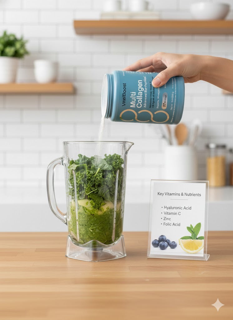 VitalBoost Multi Collagen Advanced Bio-Peptides - Unflavored Powder, 61 Servings