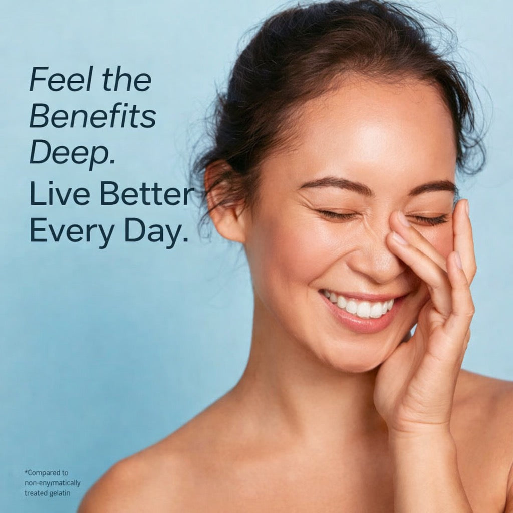 VitalBoost Multi Collagen Bio-Peptides Gummies - Delicious Tropical Fruit Flavor, 60 Count