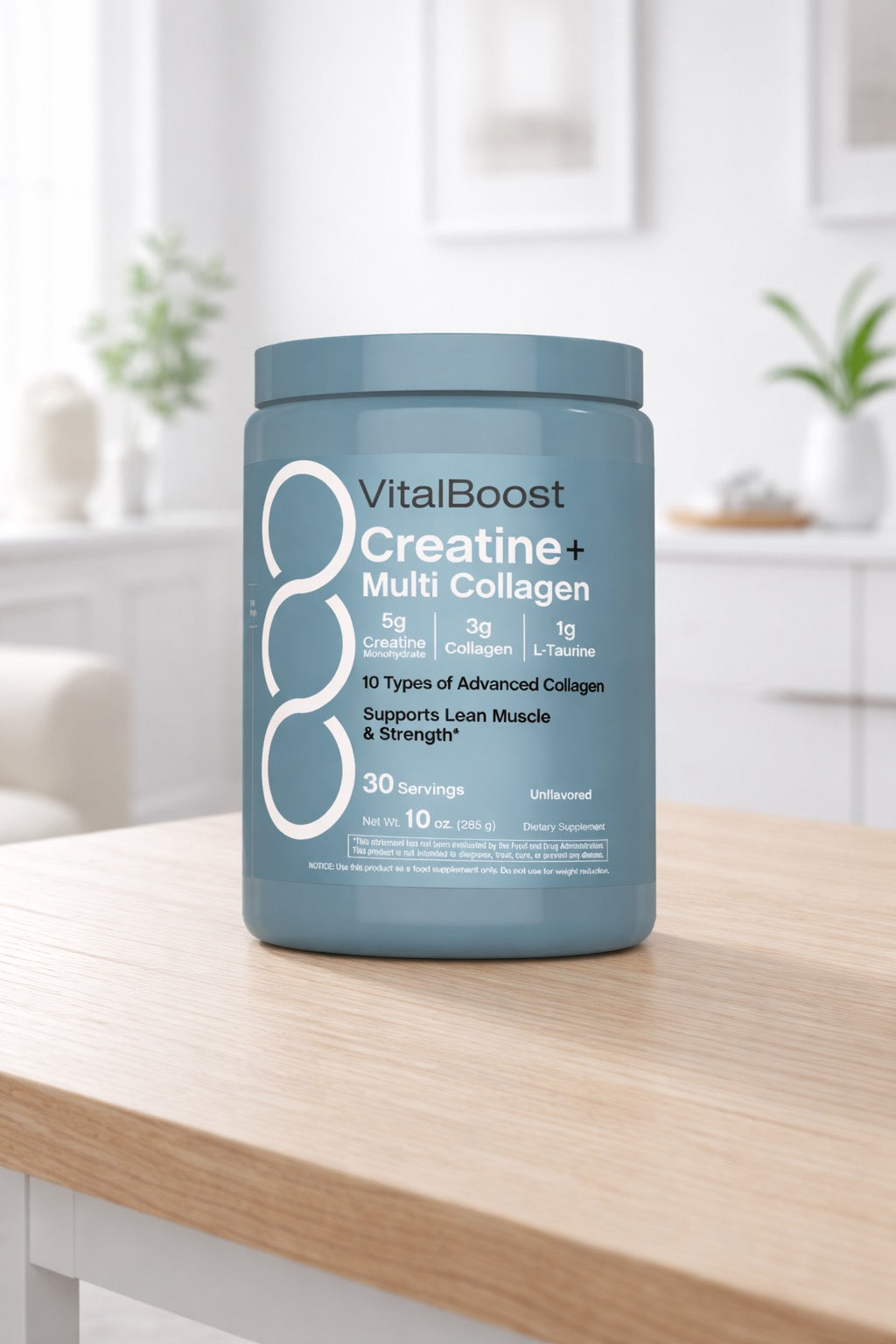 VitalBoost Creatine+ Multi Collagen - Performance & Strength Formula, 30 Servings