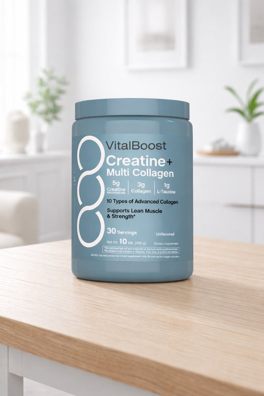 VitalBoost Creatine+ Multi Collagen - Performance & Strength Formula, 30 Servings